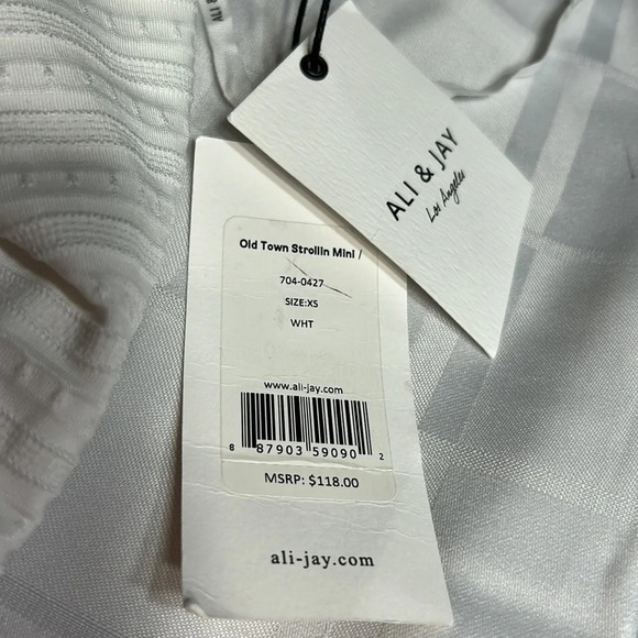 ALI&JAY white halter dress,frill,cut out,fit&flare,flare Dress Up Buttercup, - Picture 15 of 16